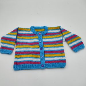 rainbow baby cardigan