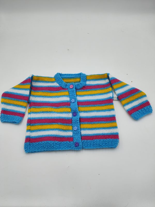 rainbow baby cardigan