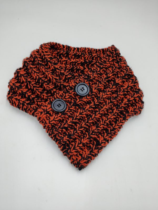Halloween colour cowl scarf