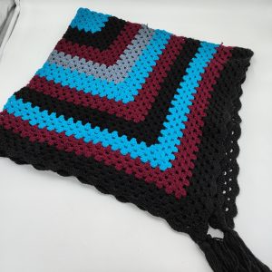 random four coloured blanket