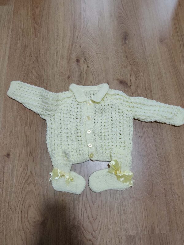 Lemon summer cardigan set